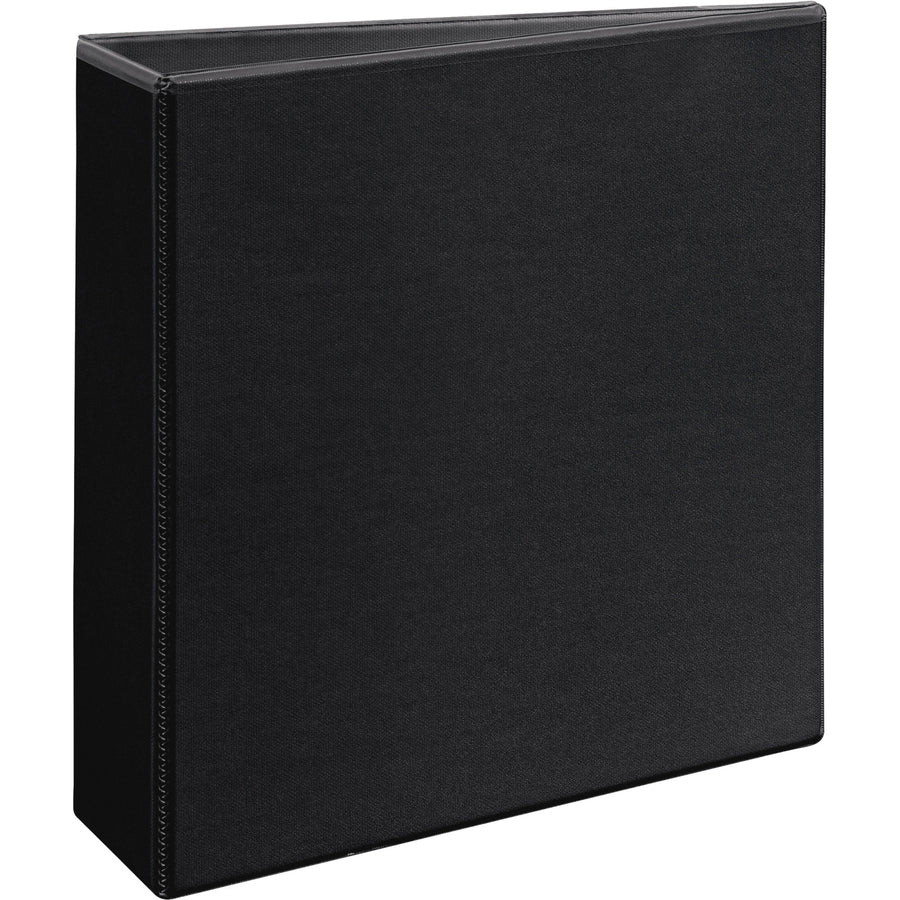 Durable View Binder with DuraHinge and EZD Rings, 3 Rings, 3" Capacity, 11 x 8.5, Black, (9700)