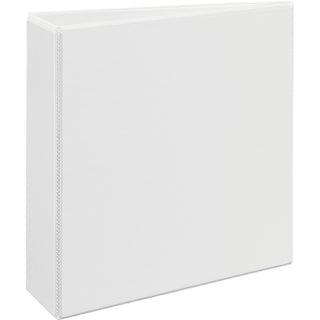 Avery Durable View Binder - EZD Rings - 3" Binder Capacity - Letter - 8 1/2" x 11" Sheet Size - 670 Sheet Capacity - 3 x D-Ring Fastener(s) - 4 Internal Pocket(s) - Poly - White - Recycled - Easy Insert Spine, Exposed Rivet, Gap-free Ring, Stack