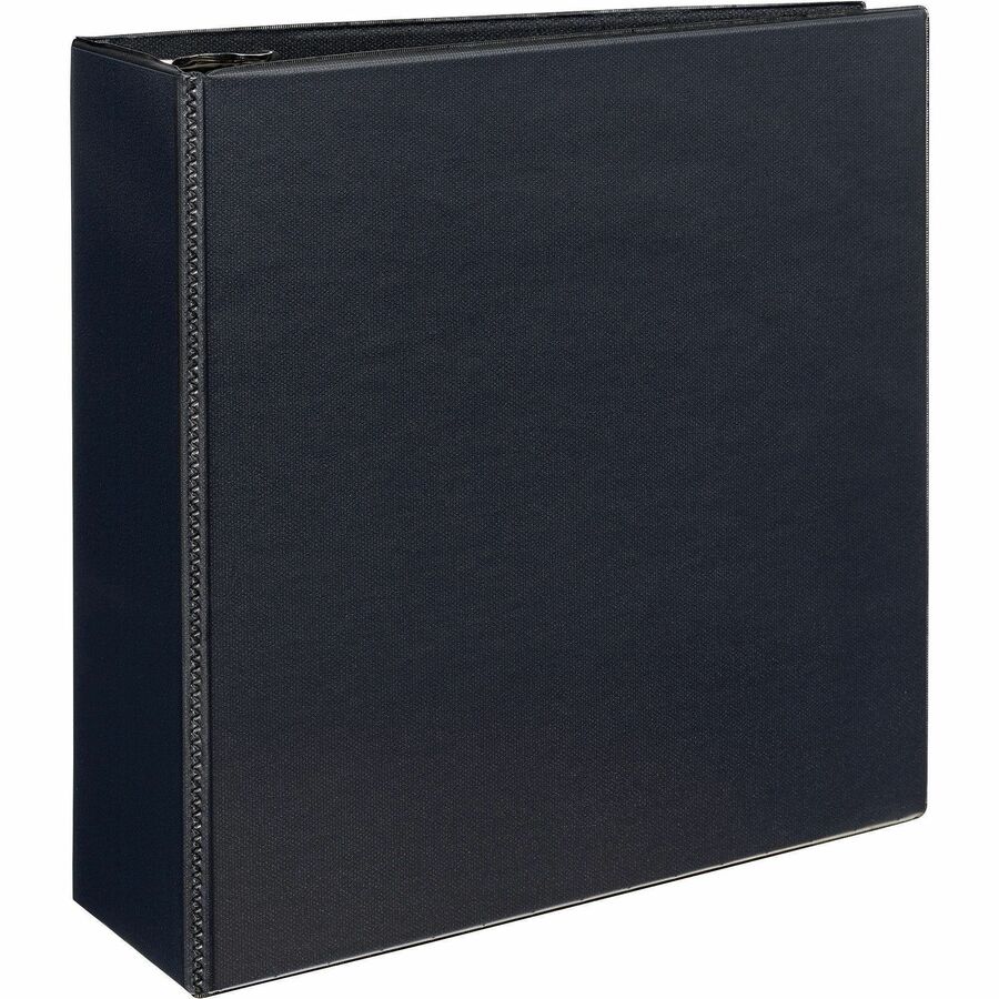 Durable View Binder with DuraHinge and EZD Rings, 3 Rings, 4" Capacity, 11 x 8.5, Black, (9800)