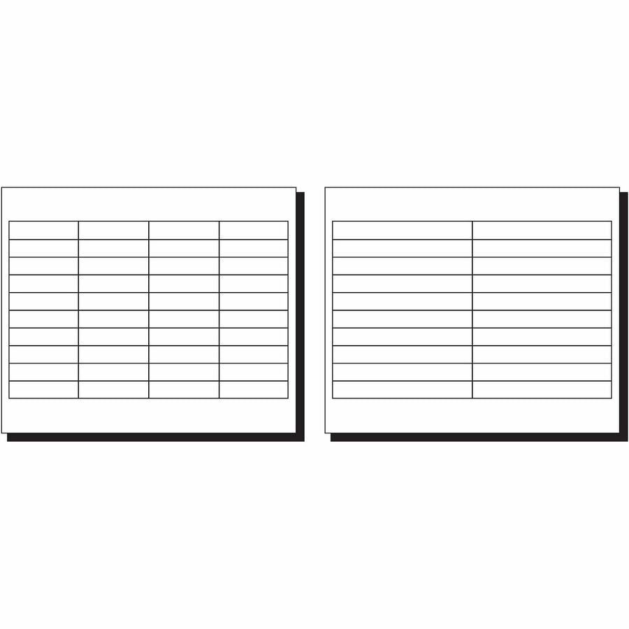 Tabs Inserts For Hanging File Folders, 1/5-Cut, White, 2" Wide, 100/Pack
