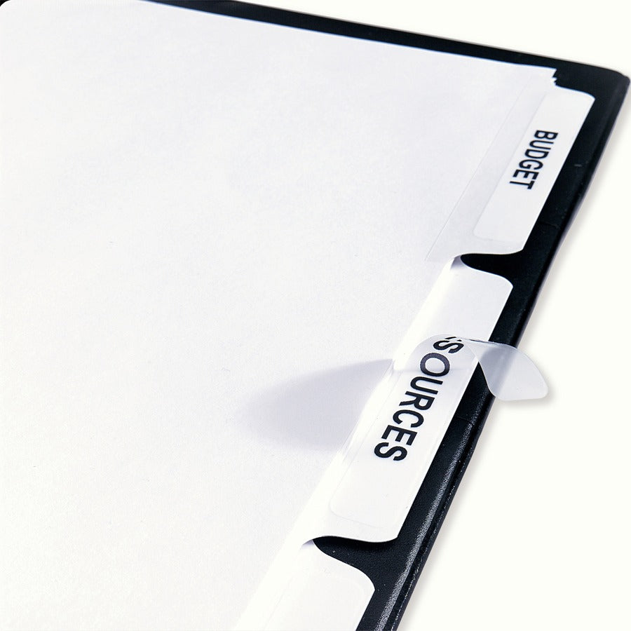 Print and Apply Index Maker Clear Label Dividers, Copiers, 8-Tab, 11 x 8.5, White, 5 Sets