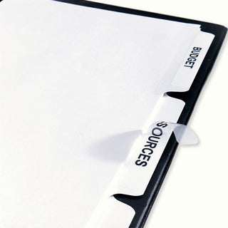 Print and Apply Index Maker Clear Label Dividers, Copiers, 8-Tab, 11 x 8.5, White, 5 Sets