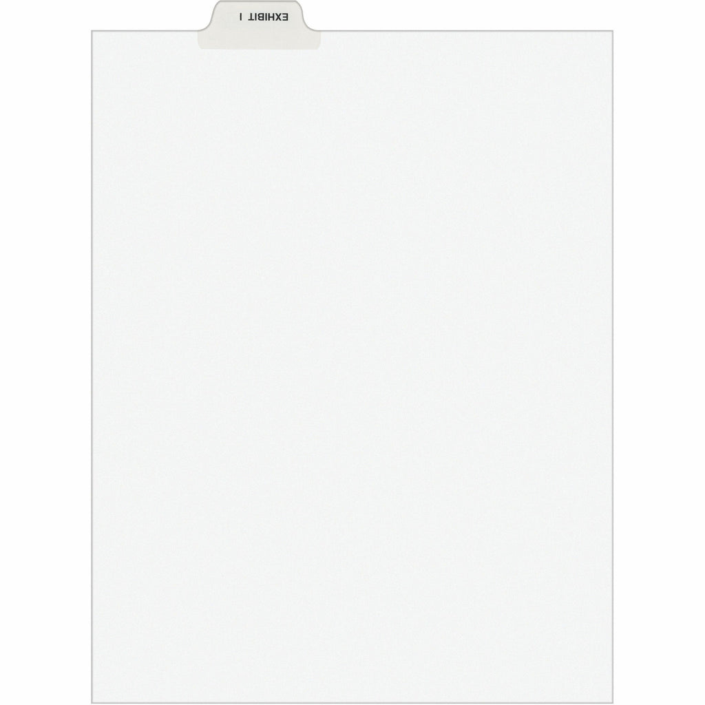 Avery-Style Preprinted Legal Bottom Tab Divider, 26-Tab, Exhibit I, 11 x 8.5, White, 25/PK