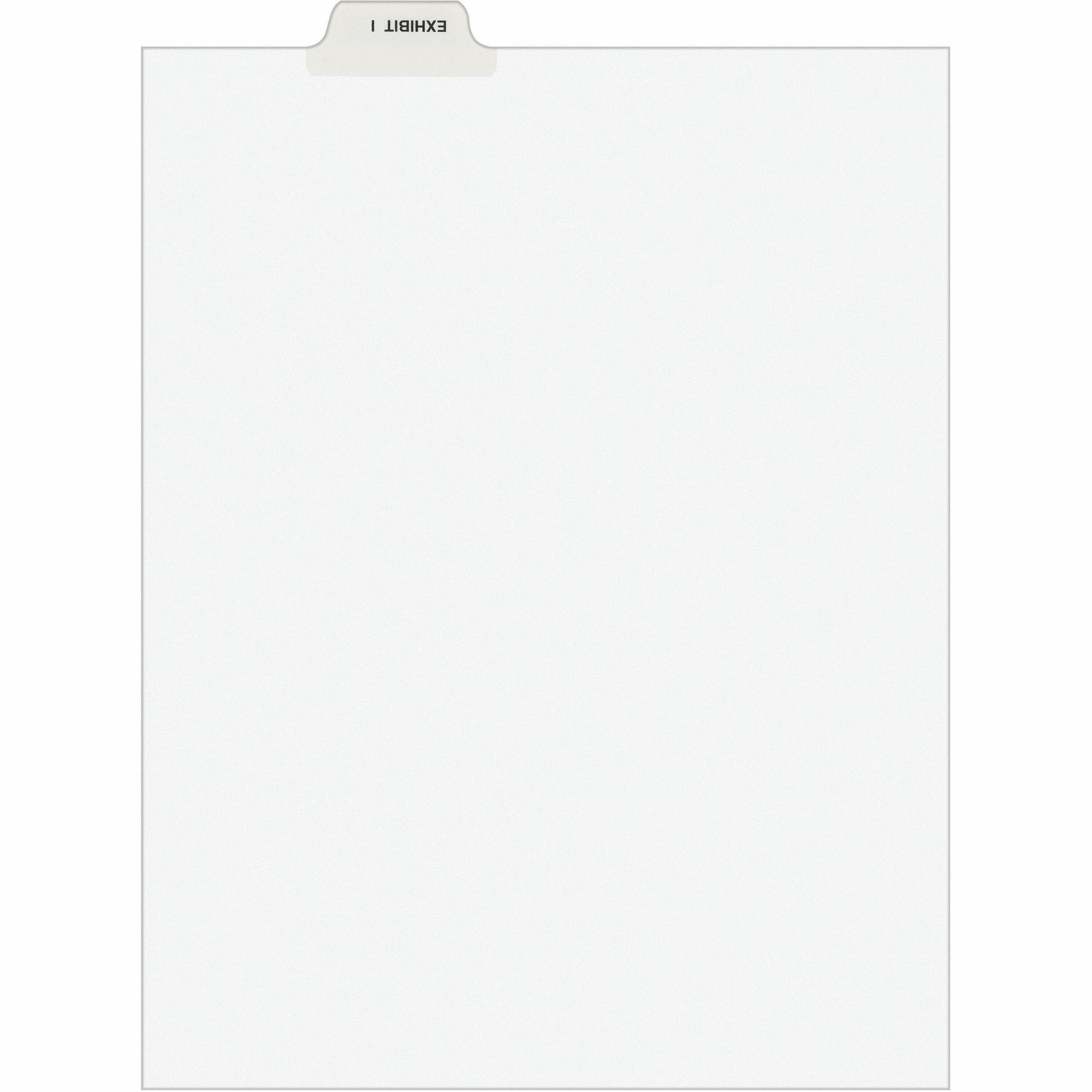 Avery-Style Preprinted Legal Bottom Tab Divider, 26-Tab, Exhibit I, 11 x 8.5, White, 25/PK