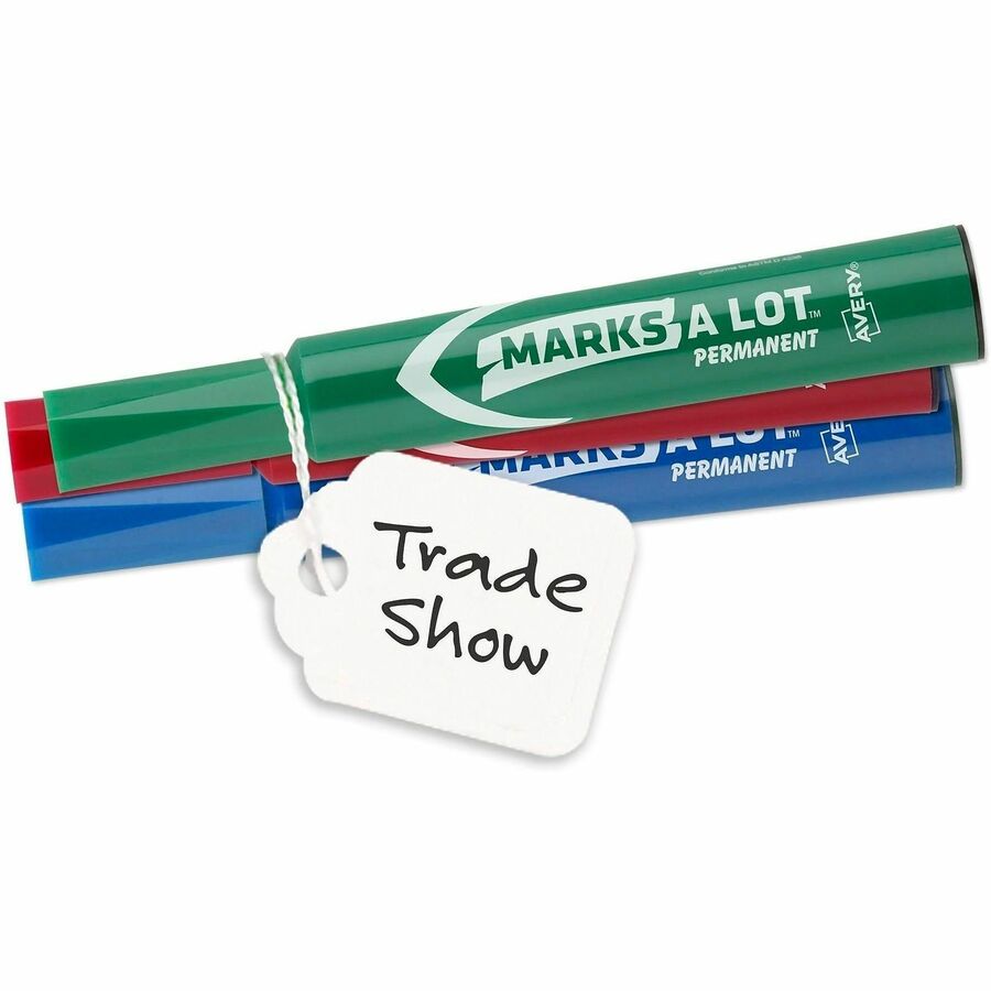 Avery Marking Tags - Strung - 2.16" Length x 1.44" Width - Rectangular - Twine Fastener - 1000 / Box - Cotton, Polyester, Card Stock - White