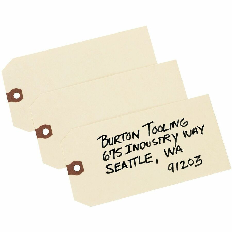 Avery Unstrung Manila Shipping Tags - 5.20" Length x 2.62" Width - Rectangular - 1000 / Box - Card Stock - Manila