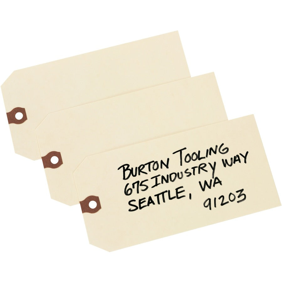 Avery Unstrung Manila Shipping Tags - 5.20" Length x 2.62" Width - Rectangular - 1000 / Box - Card Stock - Manila - 