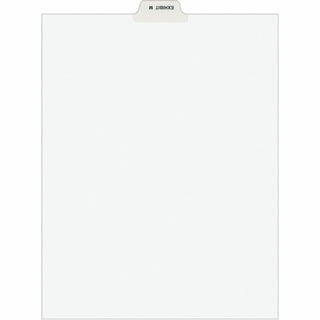 Avery Individual Bottom Tab Legal Dividers - 25 x Divider(s) - Bottom Tab(s) - Exhibit M - 1 Tab(s)/Set - 8.5" Divider Width x 11" Divider Length - Letter - 8.50" Width x 11" Length - White Paper Divider - Recycled - 1