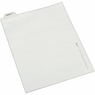 Avery-Style Preprinted Legal Bottom Tab Dividers, 26-Tab, Exhibit P, 11 x 8.5, White, 25/Pack