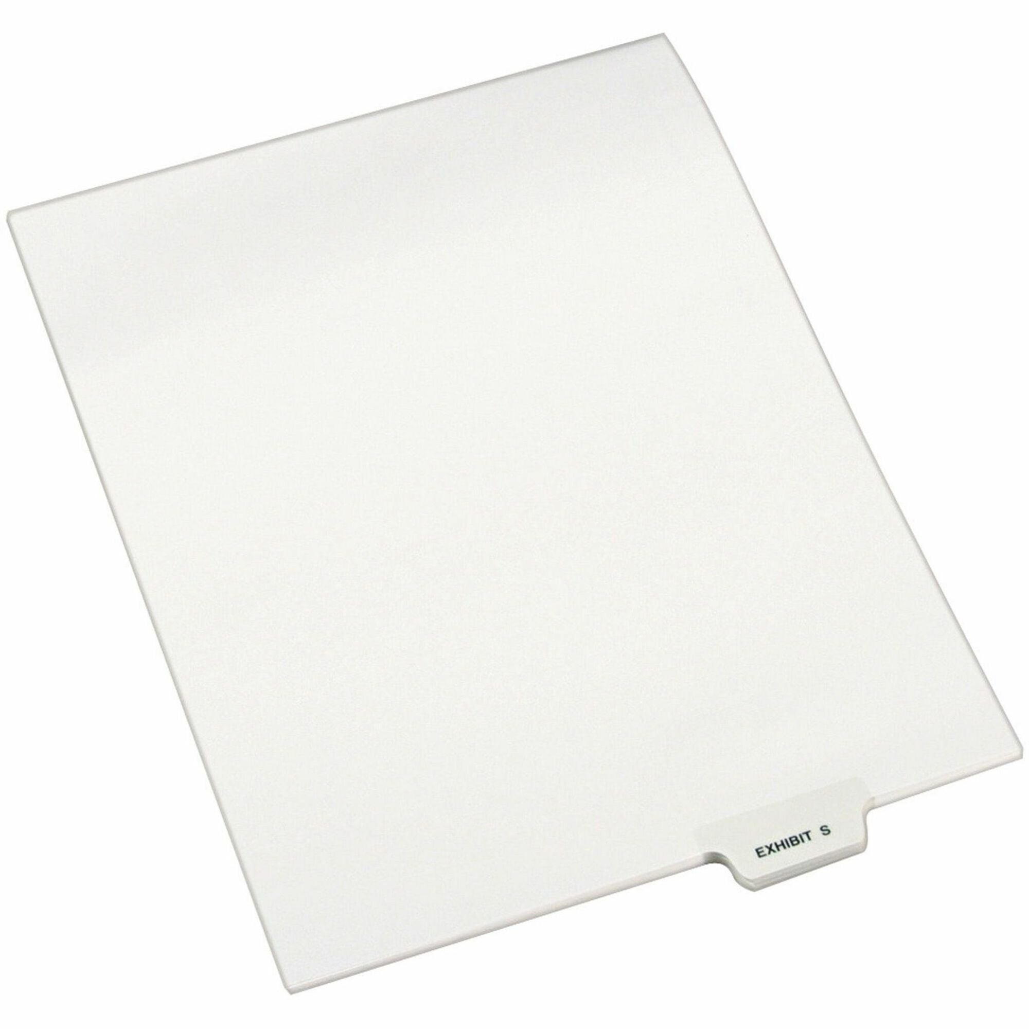 Avery-Style Preprinted Legal Bottom Tab Dividers, 26-Tab, Exhibit S, 11 x 8.5, White, 25/Pack