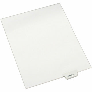 Avery-Style Preprinted Legal Bottom Tab Dividers, 26-Tab, Exhibit S, 11 x 8.5, White, 25/Pack