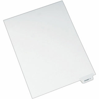 Avery-Style Preprinted Legal Bottom Tab Dividers, 26-Tab, Exhibit T, 11 x 8.5, White, 25/Pack
