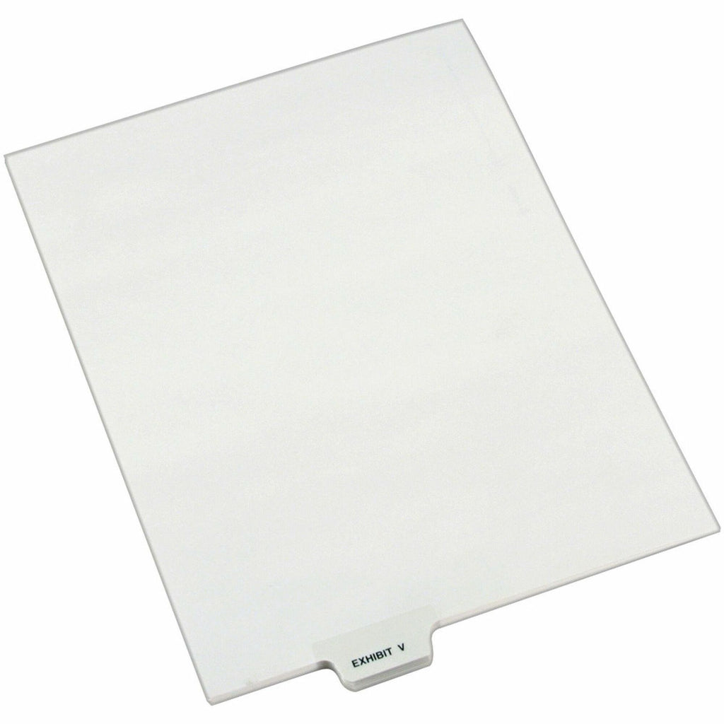 Avery-Style Preprinted Legal Bottom Tab Dividers, 26-Tab, Exhibit V, 11 x 8.5, White, 25/Pack