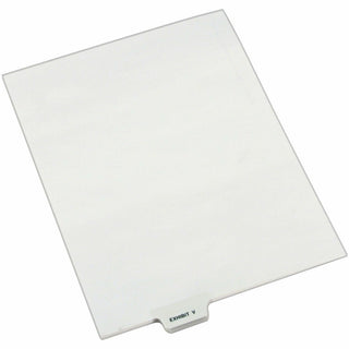 Avery-Style Preprinted Legal Bottom Tab Dividers, 26-Tab, Exhibit V, 11 x 8.5, White, 25/Pack