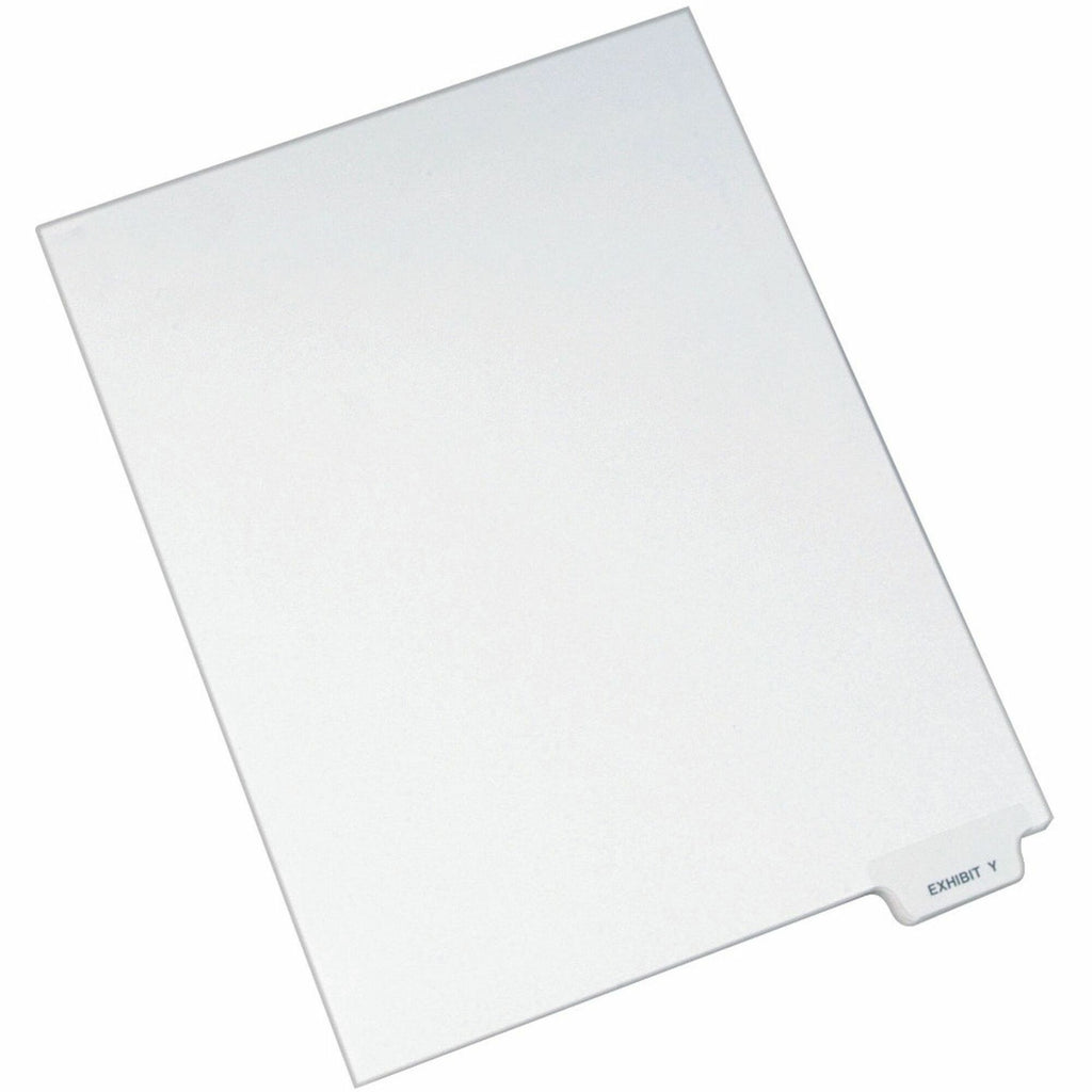 Avery-Style Preprinted Legal Bottom Tab Dividers, 26-Tab, Exhibit Y, 11 x 8.5, White, 25/Pack