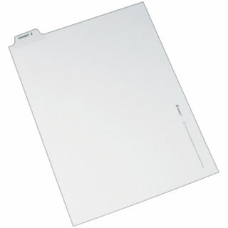 Avery Individual Bottom Tab Legal Dividers - 25 x Divider(s) - Bottom Tab(s) - Exhibit Z - 1 Tab(s)/Set - 8.5" Divider Width x 11" Divider Length - Letter - 8.50" Width x 11" Length - White Paper Divider - Recycled - 1