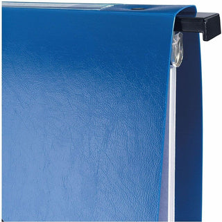 Hanging Storage Flexible Non-View Binder with Round Rings, 3 Rings, 1" Capacity, 11 x 8.5, Blue