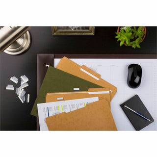 Insertable Index Tabs with Printable Inserts, 1/5-Cut, Clear, 1" Wide, 25/Pack