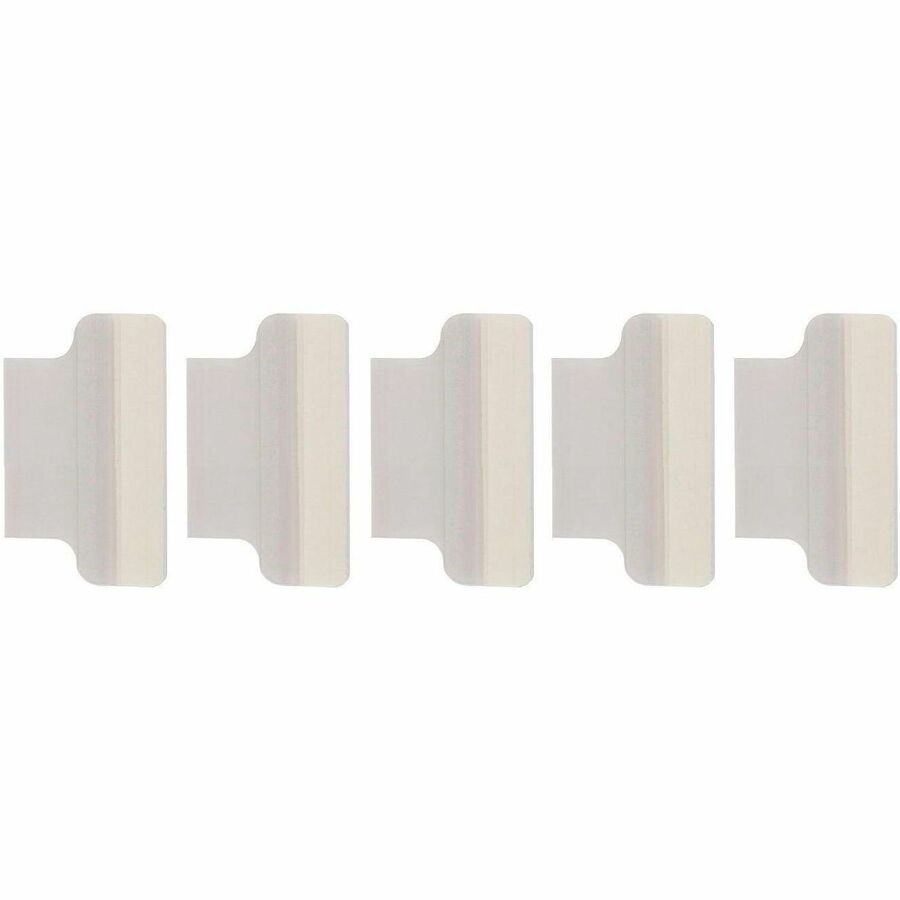 Insertable Index Tabs with Printable Inserts, 1/5-Cut, Clear, 1" Wide, 25/Pack