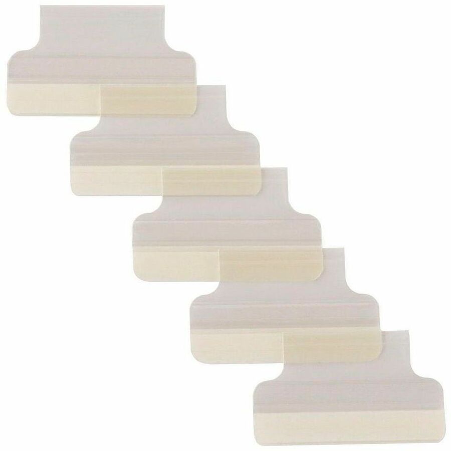 Insertable Index Tabs with Printable Inserts, 1/5-Cut, Clear, 1" Wide, 25/Pack