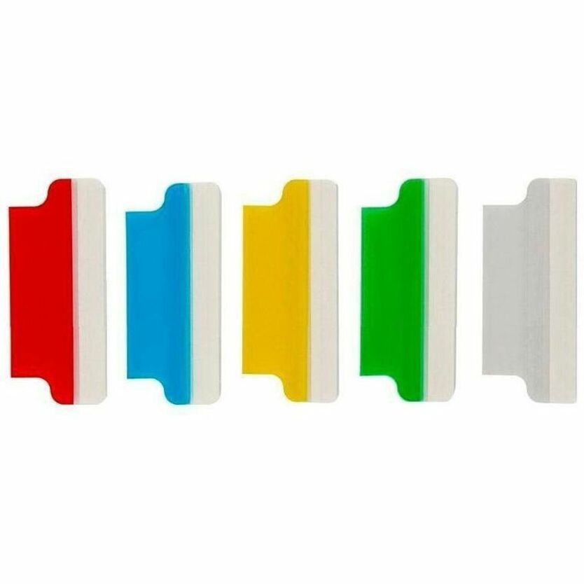 Insertable Index Tabs with Printable Inserts, 1/5-Cut, Assorted Colors, 1.5" Wide, 25/Pack