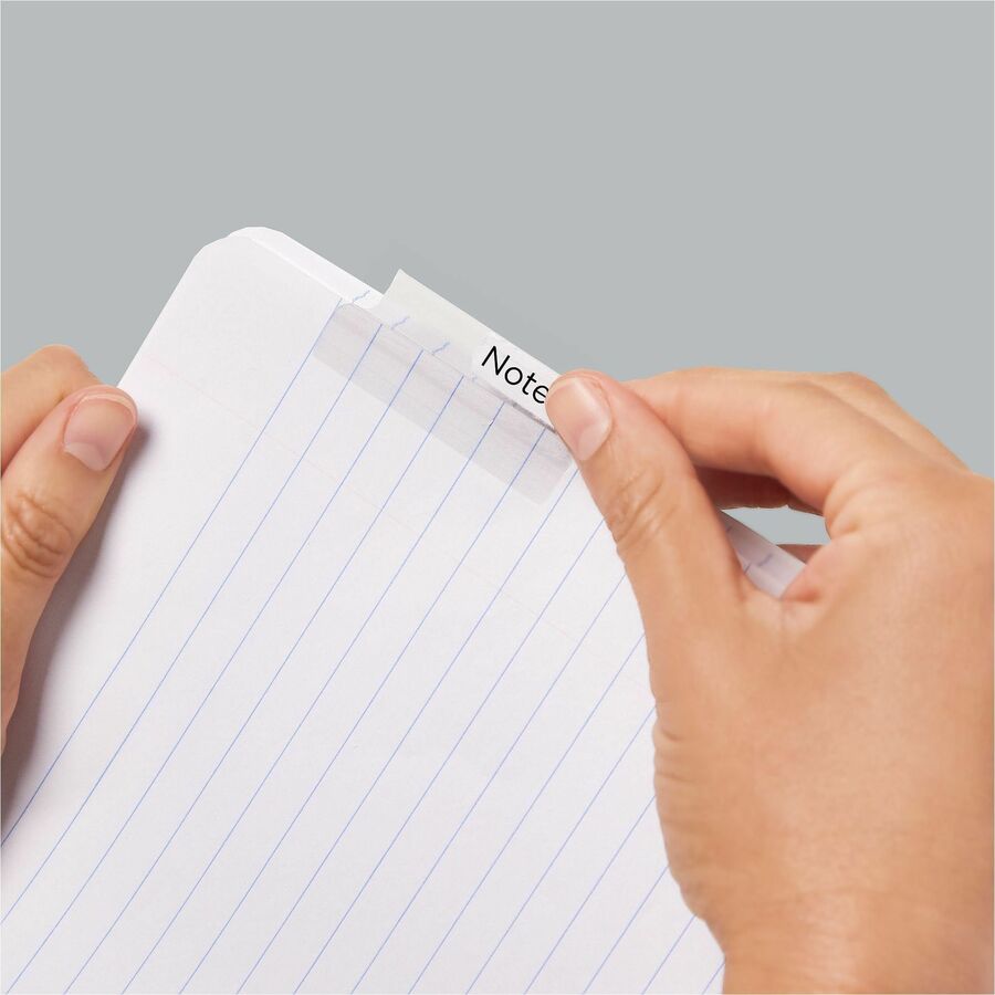 Insertable Index Tabs with Printable Inserts, 1/5-Cut, Clear, 1.5" Wide, 25/Pack