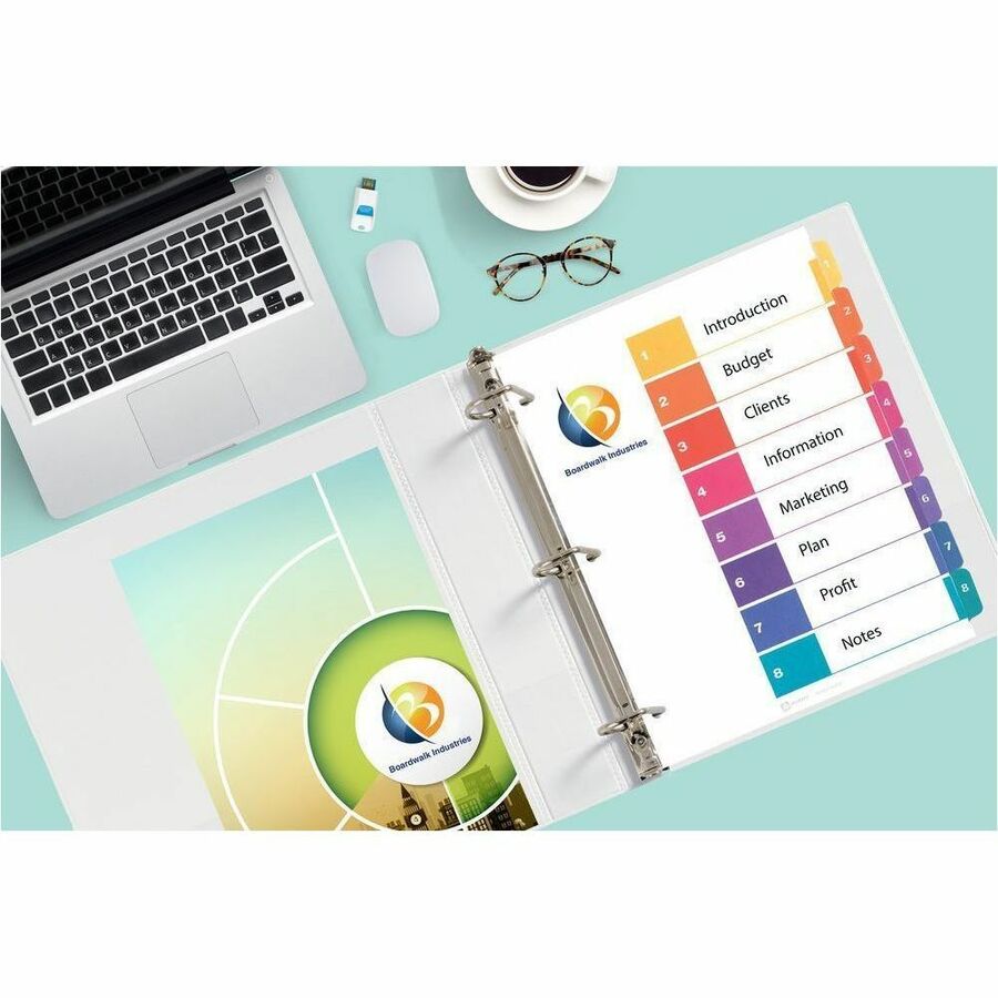 Durable View Binder with DuraHinge and Slant Rings, 3 Rings, 1.5" Capacity, 11 x 8.5, White