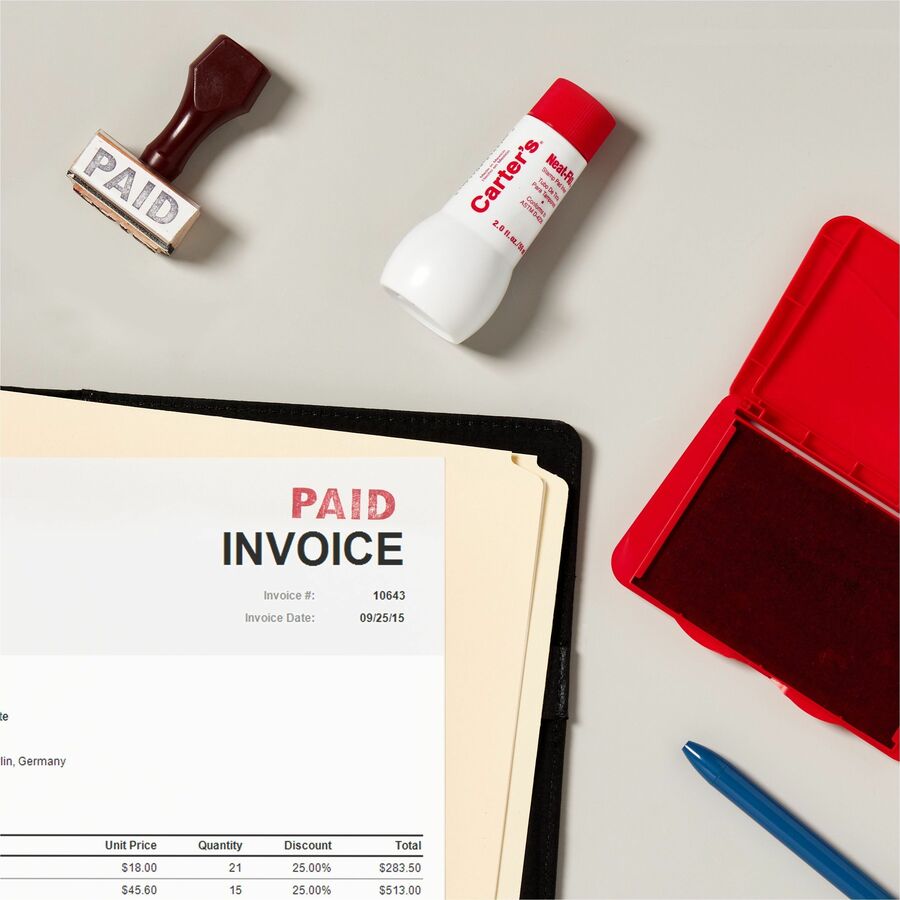 Carter's Stamp Pad Inker - 1 Each - Red Ink - 2 fl oz - Red