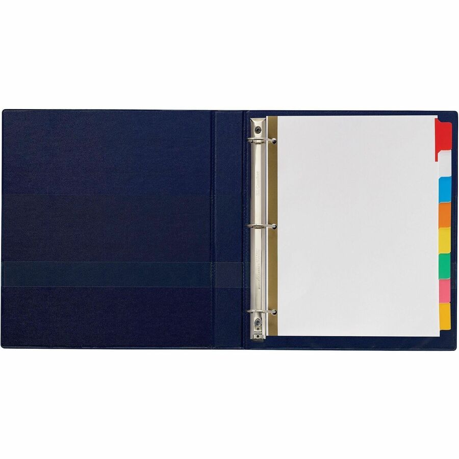 Write and Erase Big Tab Paper Dividers, 8-Tab, 11 x 8.5, White, Assorted Tabs,1 Set