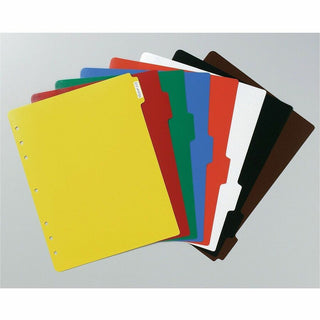 Heavy-Duty Plastic Dividers with Multicolor Tabs and White Labels , 8-Tab, 11 x 8.5, Assorted, 1 Set