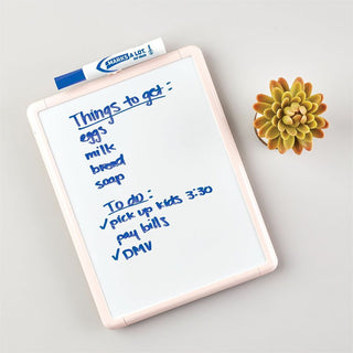 Avery Marks A Lot Desk-Style Dry Erase Marker - Chisel Marker Point Style - Blue - White Barrel - 1 Dozen