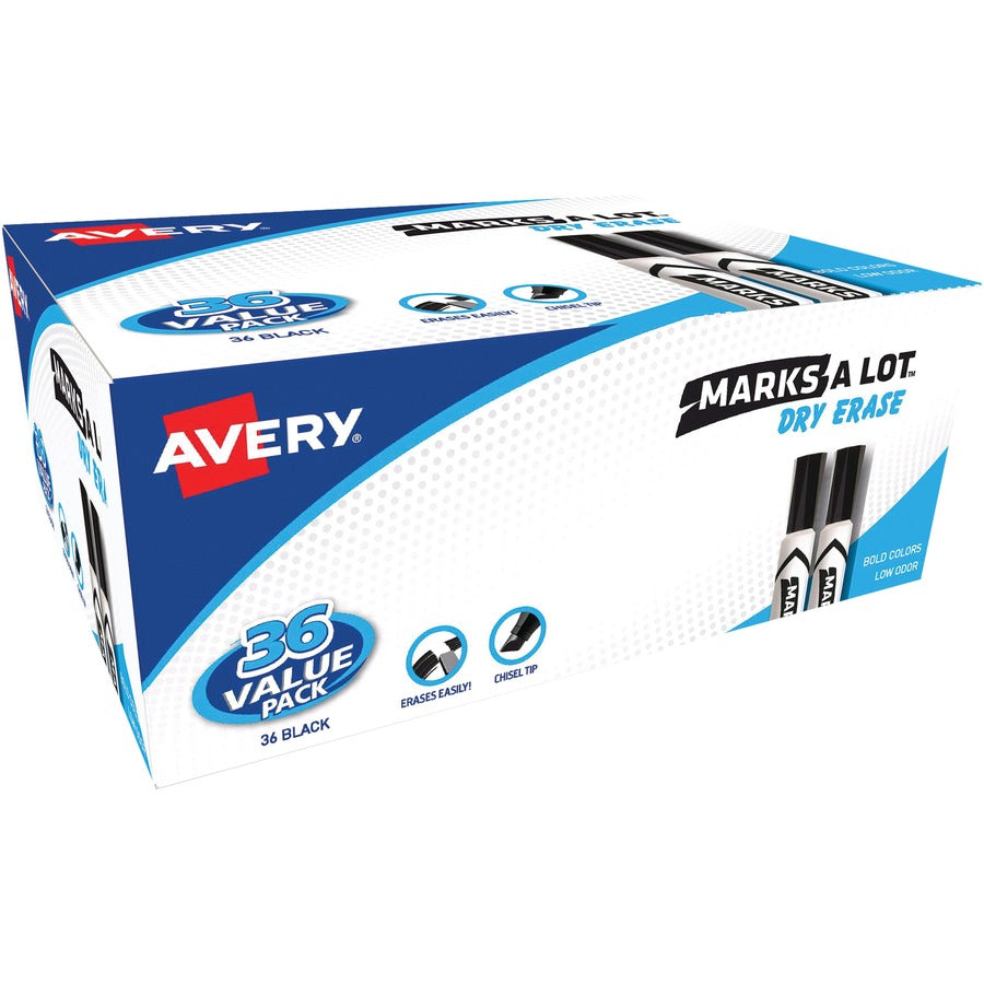 avery-marks-a-lot-desk-style-dry-erase-marker-chisel-marker-point-style-blue-white-barrel-1-dozen_ave24406 - 7