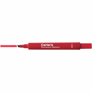 Avery Permanent Markers - Large Desk-Style Size - Chisel Marker Point Style - Red - 1 Each