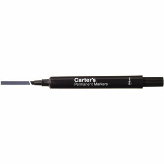 Large Desk Style Permanent Marker, Broad Chisel Tip, Black, Dozen