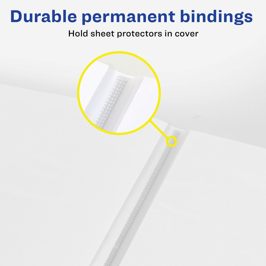 Avery Flexi-View Presentation Book - Letter - 8 1/2" x 11" Sheet Size - 48 Sheet Capacity - Internal Pocket(s) - Polypropylene - Non-stick, Spill-free, Preprinted, Lightweight - 1 Each