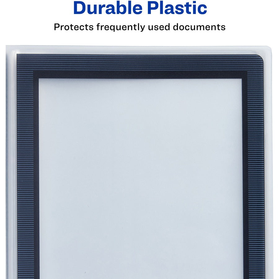 Avery Flexi-View Presentation Book - Letter - 8 1/2" x 11" Sheet Size - 48 Sheet Capacity - Internal Pocket(s) - Polypropylene - Non-stick, Spill-free, Preprinted, Lightweight - 1 Each - 