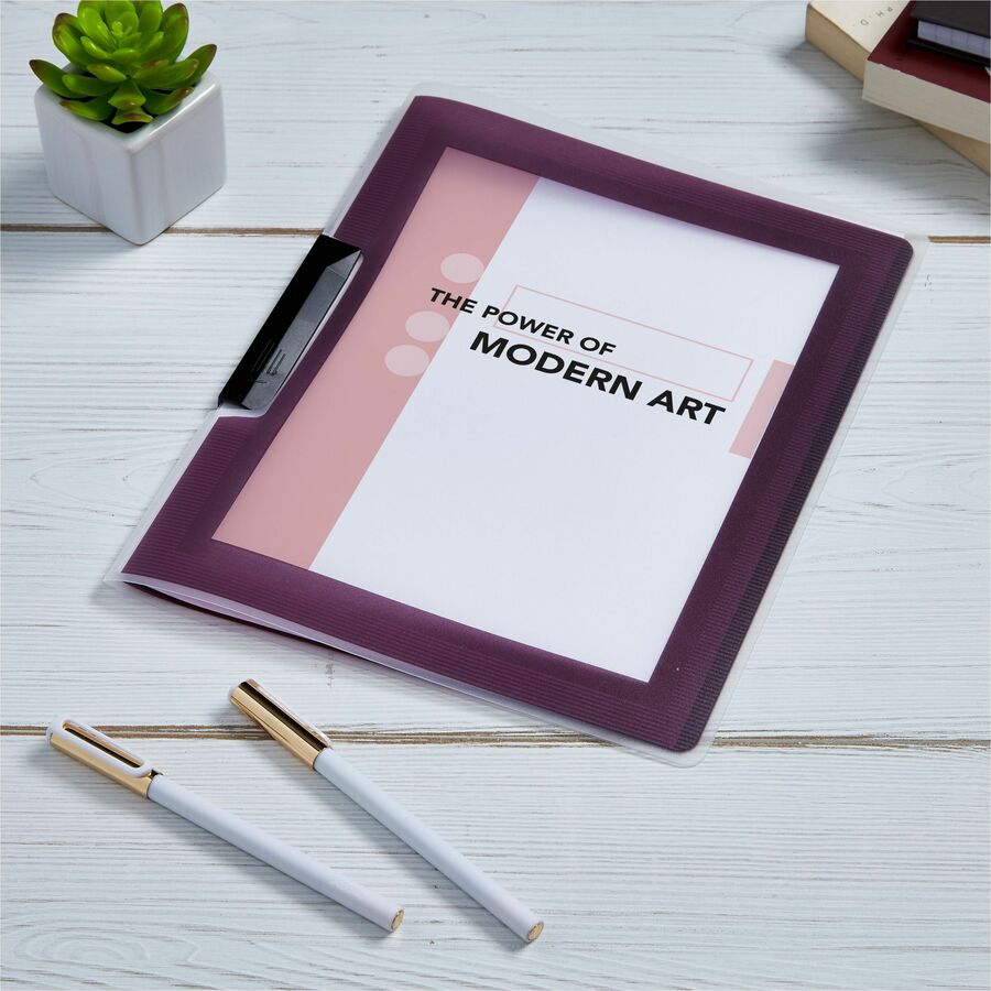 Avery Flexi-View Letter Report Cover - 8 1/2" x 11" - 25 Sheet Capacity - Polypropylene - Assorted - 24 / Box
