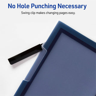 Avery Flexi-View Letter Report Cover - 8 1/2" x 11" - 25 Sheet Capacity - Polypropylene - Assorted - 24 / Box