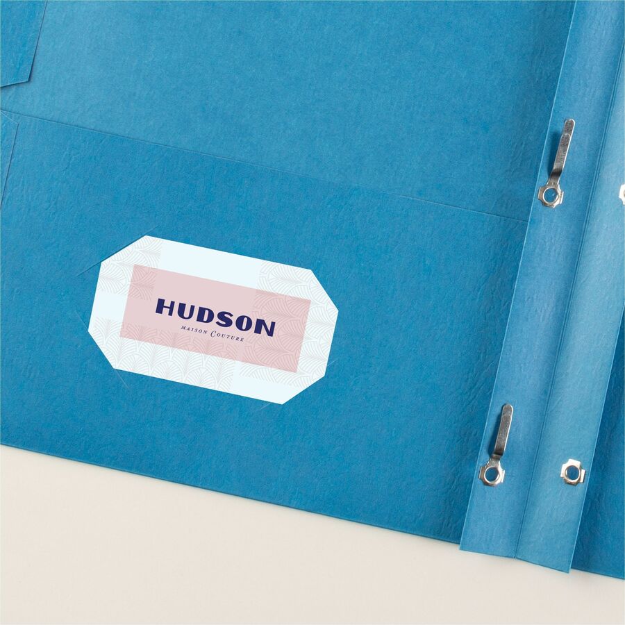 Two-Pocket Folder, Prong Fastener, 0.5" Capacity, 11 x 8.5, Light Blue, 25/Box