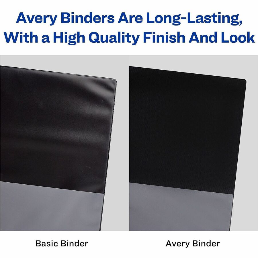 Framed View Heavy-Duty Binders, 3 Rings, 0.5" Capacity, 11 x 8.5, White