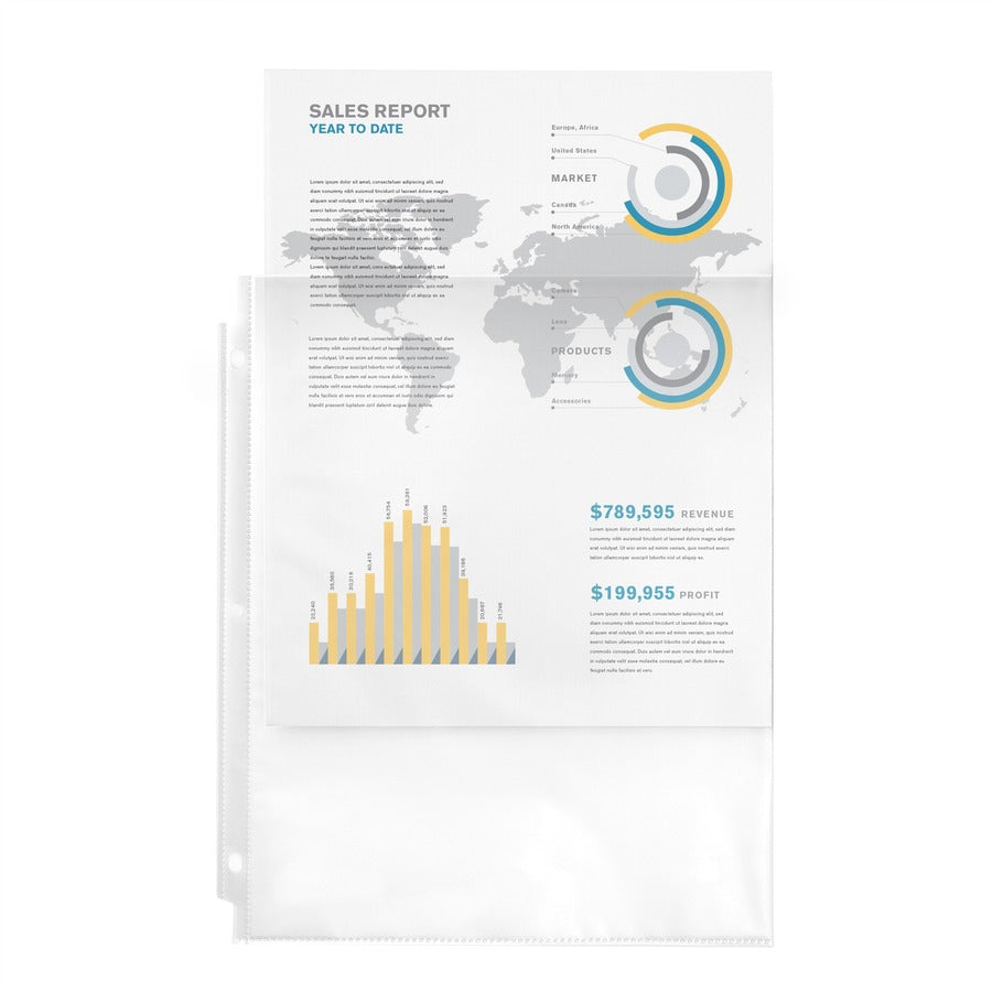 Avery Economy-Weight Sheet Protectors - For Letter 8 1/2" x 11" Sheet - Clear - Polypropylene - 30 / Pack