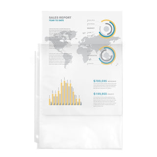 Top-Load Sheet Protector, Economy Gauge, Letter, Semi-Clear, 100/Box