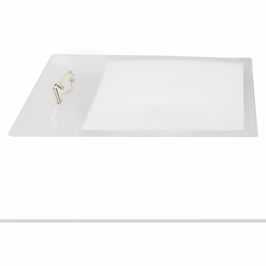 Pin-Style Badge Holder with Laser/Inkjet Insert, Top Load, 4 x 3, White, 100/Box