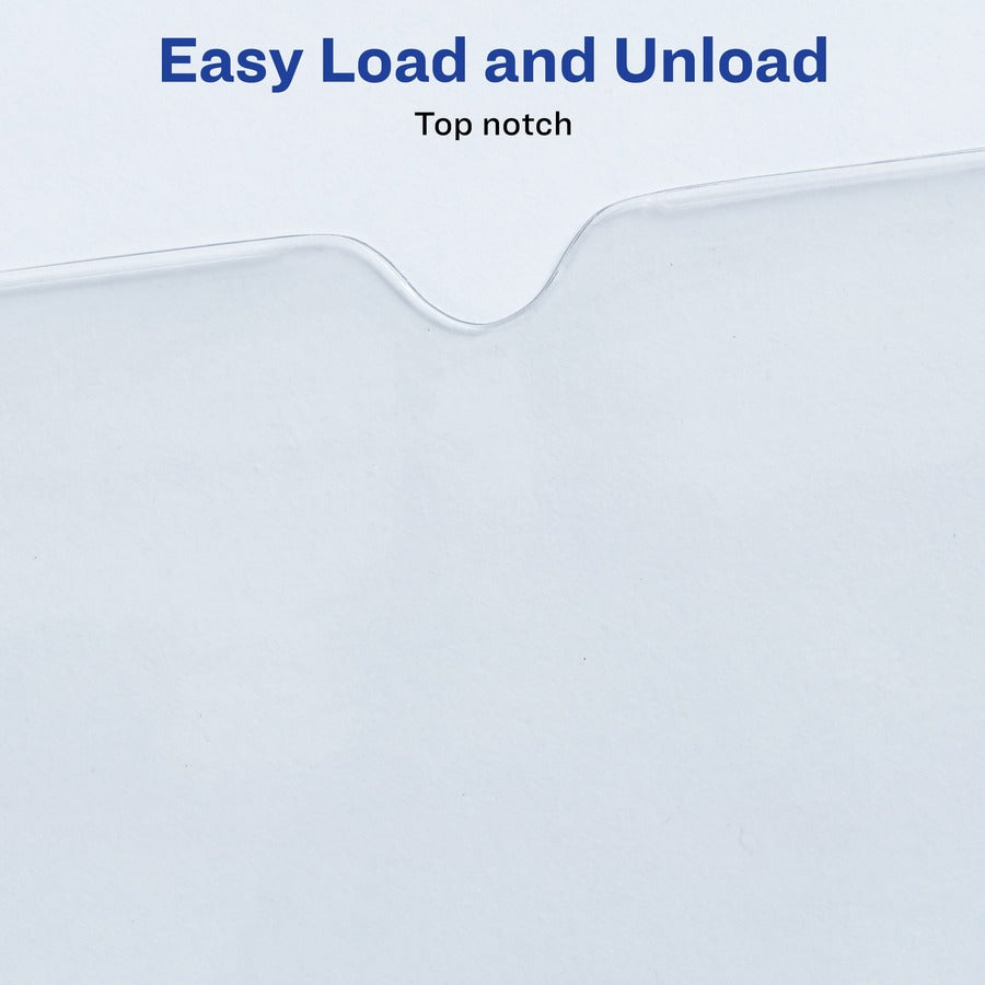 Top-Load Clear Vinyl Envelopes w/Thumb Notch, 4 x 6, Clear, 10/Pack