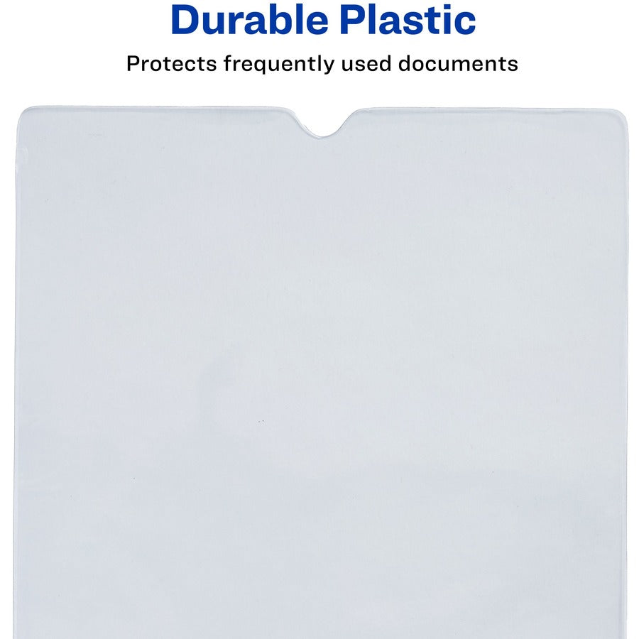 Top-Load Clear Vinyl Envelopes w/Thumb Notch, 4 x 6, Clear, 10/Pack