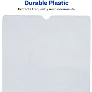 Top-Load Clear Vinyl Envelopes w/Thumb Notch, 4 x 6, Clear, 10/Pack