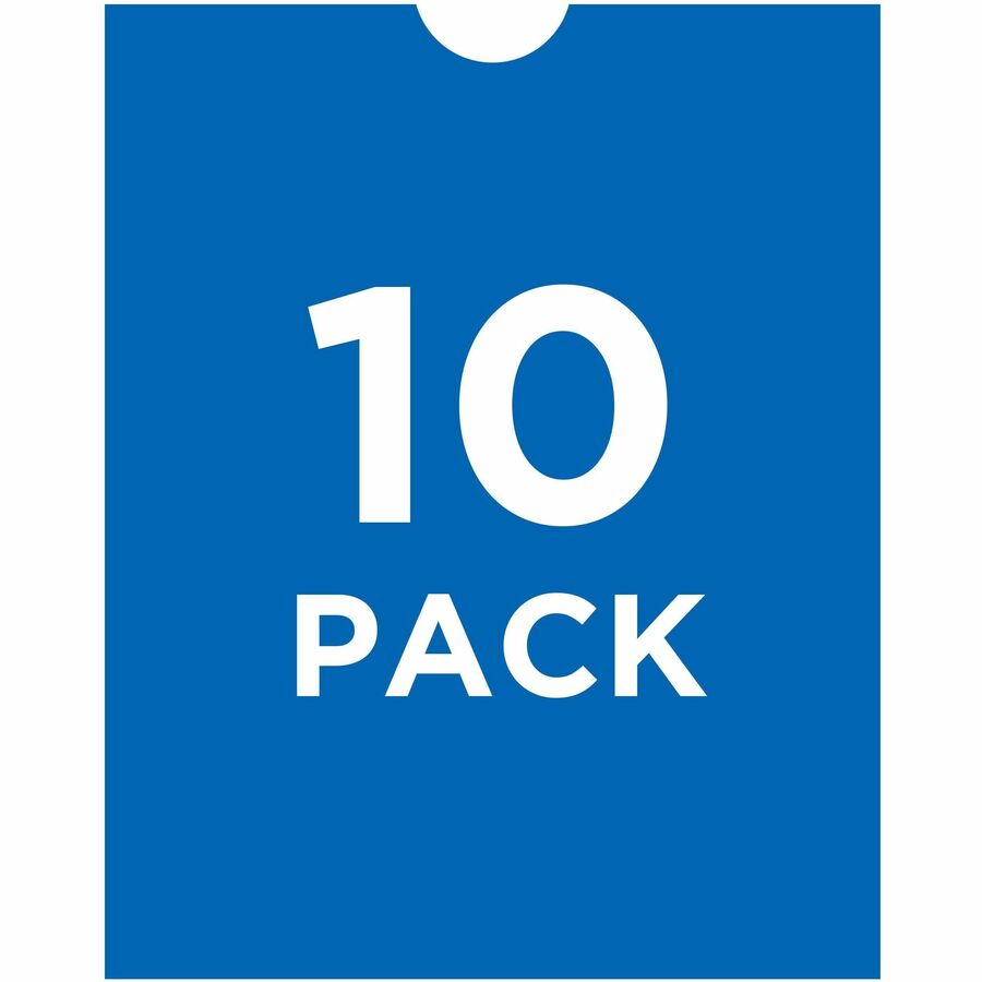 Top-Load Clear Vinyl Envelopes w/Thumb Notch, 4 x 6, Clear, 10/Pack