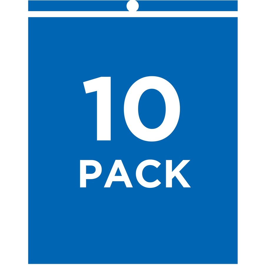 Job Ticket Holders, Heavy Gauge Vinyl, 9 x 12, Clear, 10/Pack