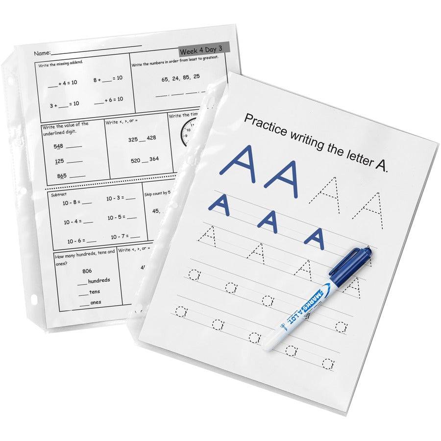 Avery Heavyweight Sheet Protectors -Acid-free - Sheet Capacity - For Letter 8 1/2" x 11" Sheet - Ring Binder - Top Loading - Diamond Clear - Polypropylene - 25 / Pack
