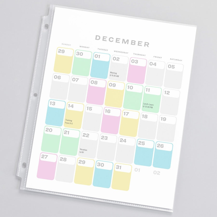 Top-Load Recycled Polypropylene Sheet Protector, Semi-Clear, 100/Box